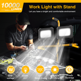 YXL LIGHTING Tripod Work Light,Portable LED Work Lights,Dual Head Work Light