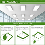 2x4FT Surface Mount Kit for 24"x48" LED Panel Lights, Aluminum Frame