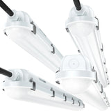 4FT LED Vapor Tight Light Fixture, 10-in-1 Adjustable (4 Power/5CCT)