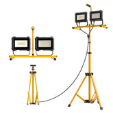 YXL LIGHTING Tripod Work Light,Portable LED Work Lights,Dual Head Work Light