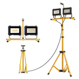 YXL LIGHTING Tripod Work Light,Portable LED Work Lights,Dual Head Work Light