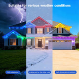 LED Permanent Outdoor Lights, RGB Eaves Light with App Control Remote