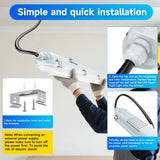 4FT LED Vapor Tight Light Fixture, 10-in-1 Adjustable (4 Power/5CCT)