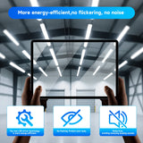 4FT LED Vapor Tight Light Fixture, 10-in-1 Adjustable (4 Power/5CCT)