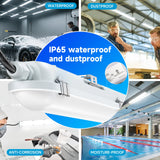 4FT LED Vapor Tight Light Fixture, 10-in-1 Adjustable (4 Power/5CCT)