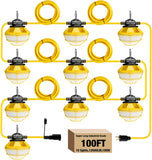 YXL-LIGHTING LED Construction String Lights 50FT/100FT, 50W/100W Round Series