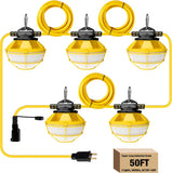 YXL-LIGHTING LED Construction String Lights 50FT/100FT, 50W/100W Round Series