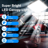 60W LED Canopy Light, 6000LM LED Canopy Lights Outdoor, IP65 Waterproof Canopy Light for Gas Station Industrial Lighting Garage Barn Shop Carport Warehouse Building Entrance UL Listed