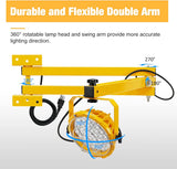 LED Loading Dock Lights With Swing Double Arm, B1 Series