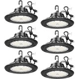 YXL Electronic 300W UFO LED High Bay Lights, 45000LM, 5000K, For Commercial Industrial Workshop Stadium Shop Factory Barn Garage Area Lighting Fixture.