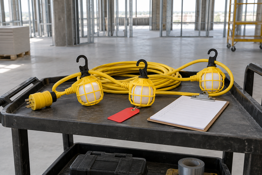Before You Re-Energize a Moved Construction Light String, Check These Five Things