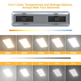 2FTx2FT 40W LED Flat Panel Light, 5200 LM,  Wattage and Color Temperature Adjustable