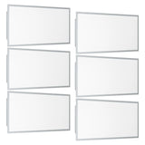 2FTx4FT 72W LED Flat Panel Lights, 9360 LM, Wattage and Color Temperature Adjustable