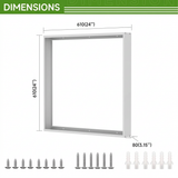 2x2FT Surface Mount Kit for 24"x24" LED Panel Lights, Aluminum Frame