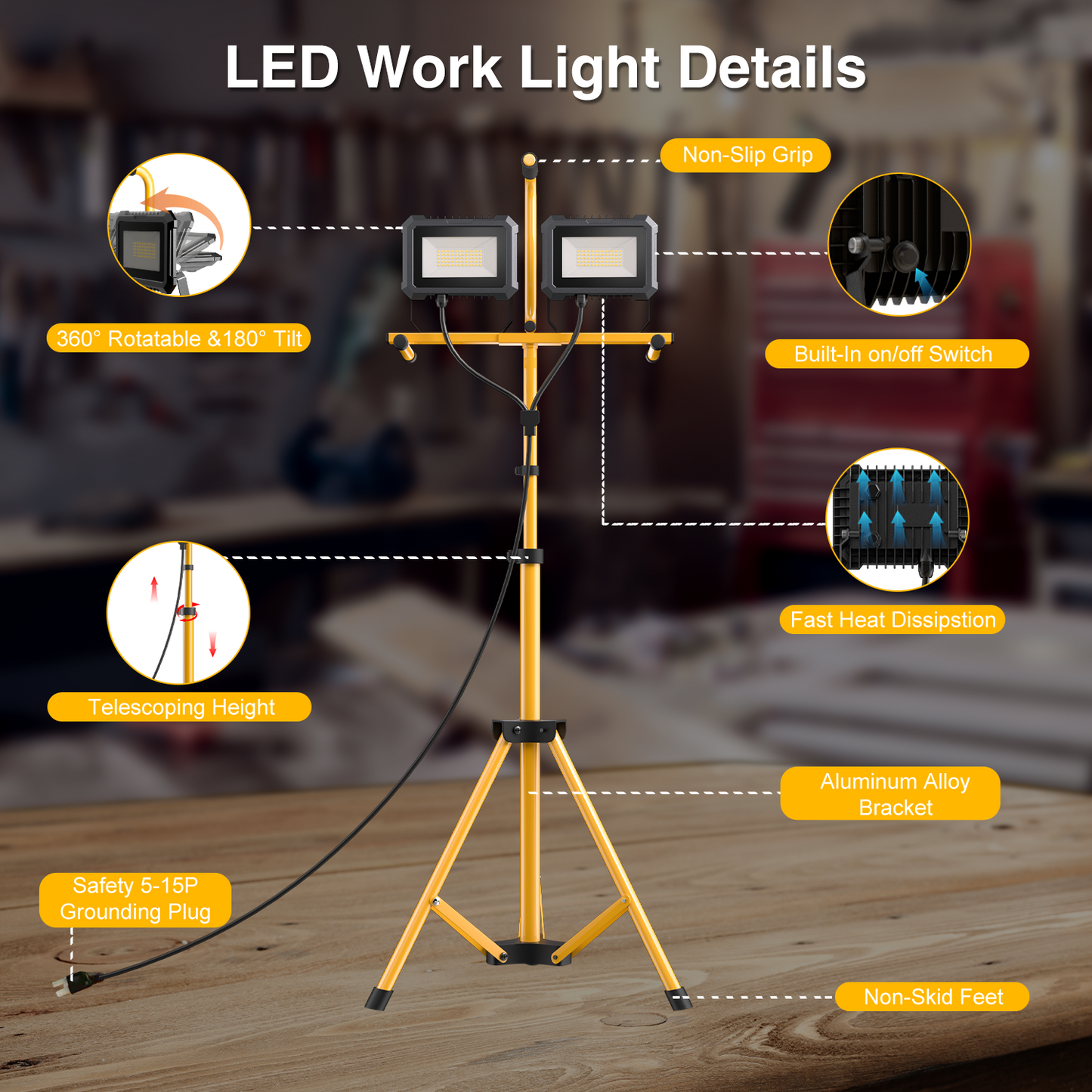 Tripod Work Light