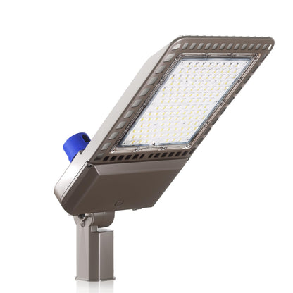 LED Parking Lot Light, LED Shoebox Light with Dusk to Dawn Photocell for Parking Lot Street Roadway