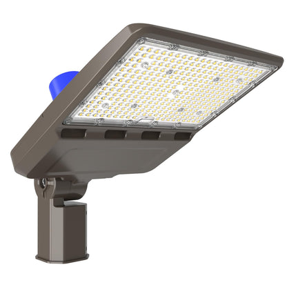 LED Parking Lot Light, LED Shoebox Light with Dusk to Dawn Photocell for Parking Lot Street Roadway