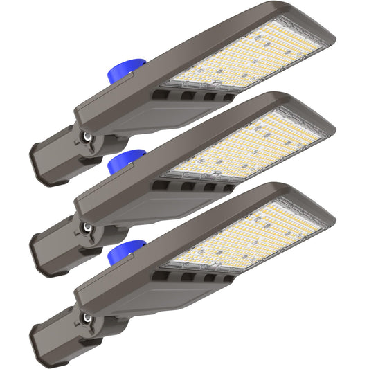 LED Parking Lot Light, LED Shoebox Light with Dusk to Dawn Photocell for Parking Lot Street Roadway