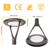 LED Post Top Light 130W, 17,200LM, Selectable Wattage & CCT Series