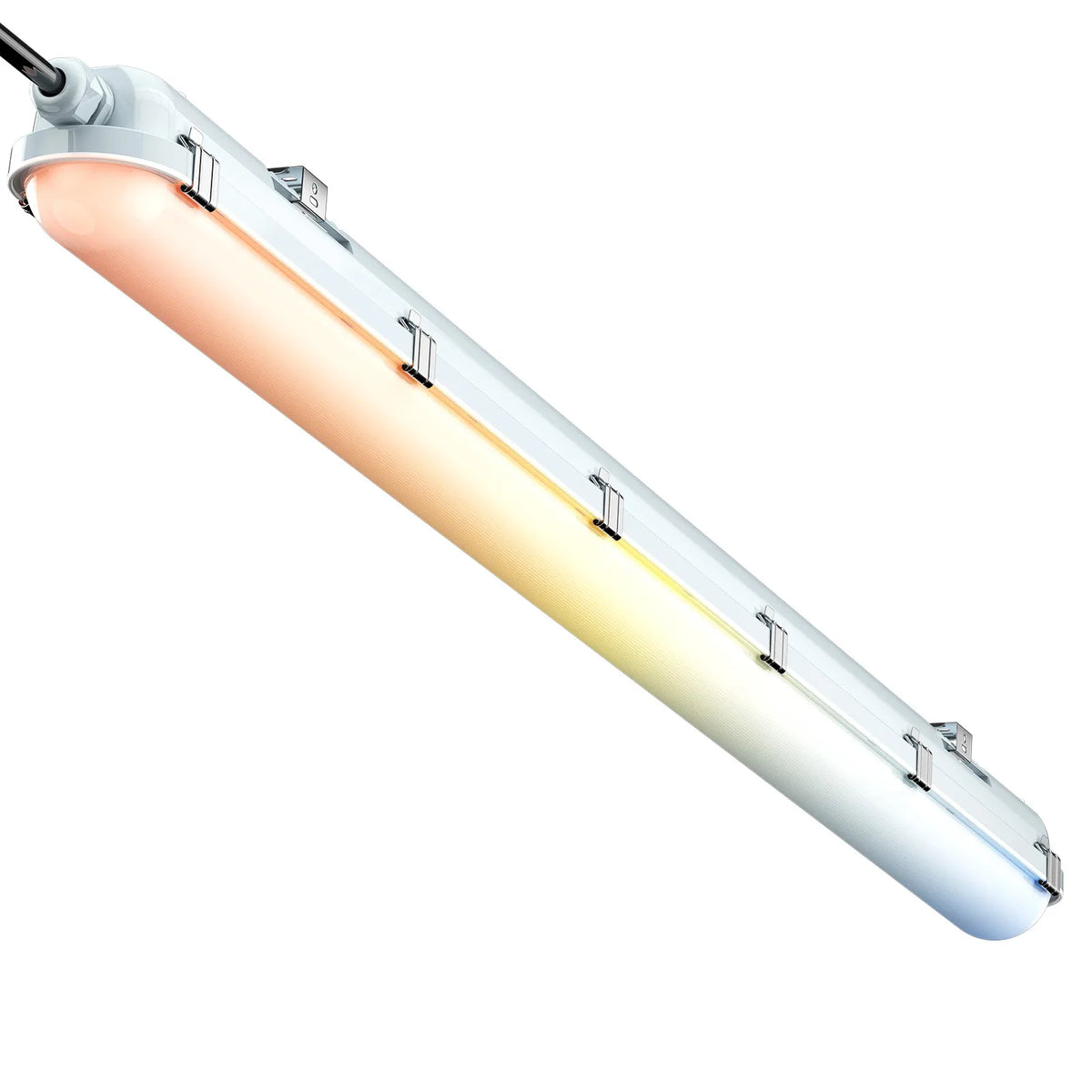 4FT LED Vapor Tight Light Fixture, 10-in-1 Adjustable (4 Power/5CCT)