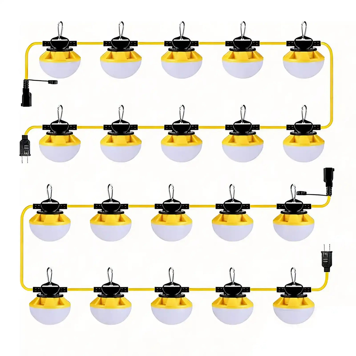 YXL-LIGHTING LED Construction String Lights 50FT/100FT, 50W/100W Round Series
