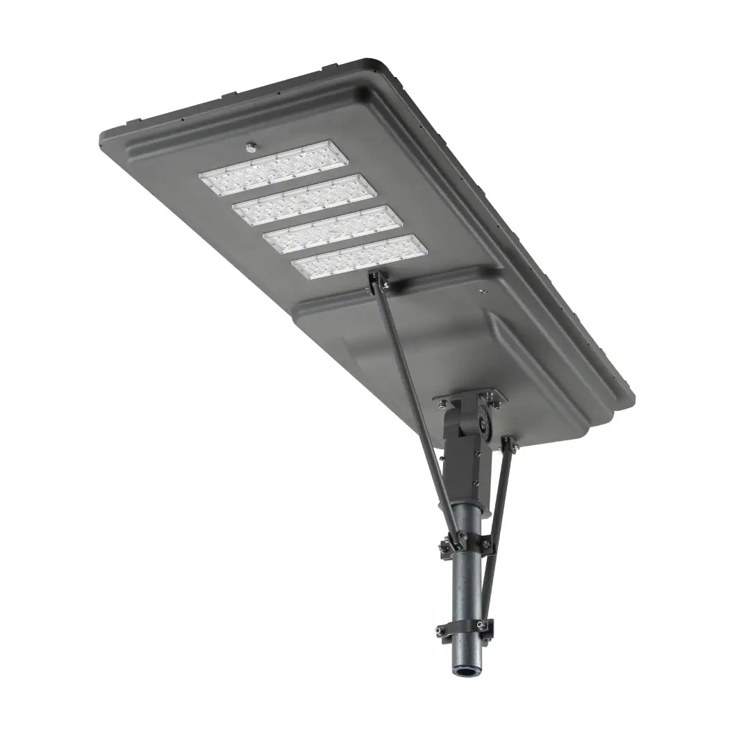 LED Solar Street Light 120W 21,000LM with Motion Activated Sensor, Military LifePO4 Battery