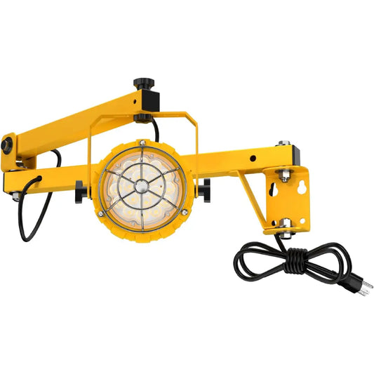 YXL 30W LED Loading Dock Light with Folding Arm, 39,00 Lumens, 100-277V,360° Rotatable Lamp Head, IP65 Rated ETL Listed for Trailers, Docks, Warehouses, Container