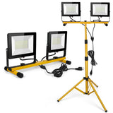 YXL Electronic Work Light Rugged, Easy to use, 23,000 Lumen Work Light Stand, 2 Adjustable LED Work Light Heads Collapsible Tripod, 5,000 Kelvin, Great Replacement for Older Halogen Work Lights