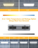 YXL-LIGHTING LED Linear High Bay Lights Wattage and CCT Selectable