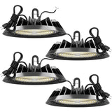 YXL Electronic 4Packs UFO LED High Bay Lights 150W 24000LM 0-10V Dimmable AC100-277V