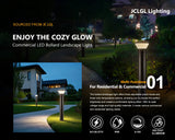 LED Bollard Light- CCT & Power Selectable - 26 Watts Max | 3,200 Lumens Max | 3000K, 4000K, 5000K Selectable