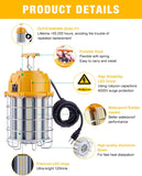 YXL Electronic Temporary Work Light, 60W 7,200LM HID/HPS 5000K, Portable Hanging Construction Light